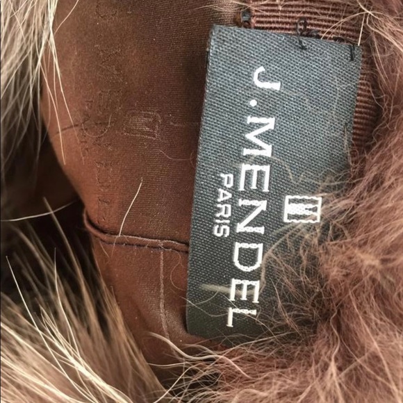 Brown genuine fox fur Pom Pom pouf hat